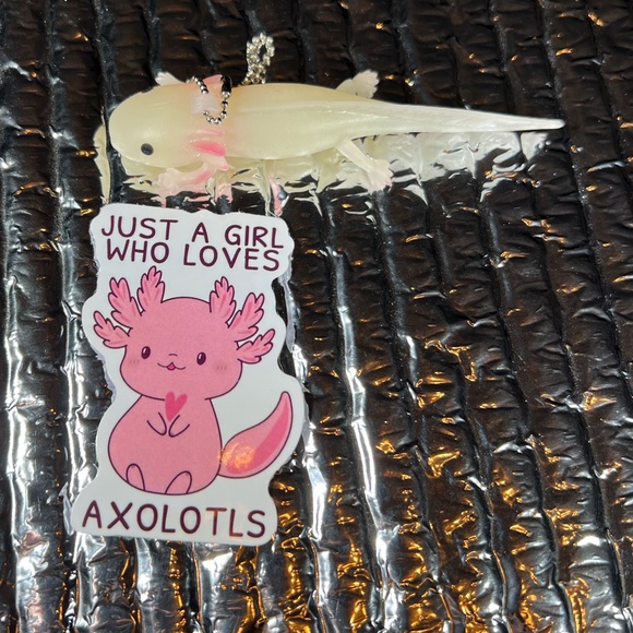 GIRL Axolotl Crazy Trending WaterProof Single Decor Accent Sticker - Picture 5 of 5